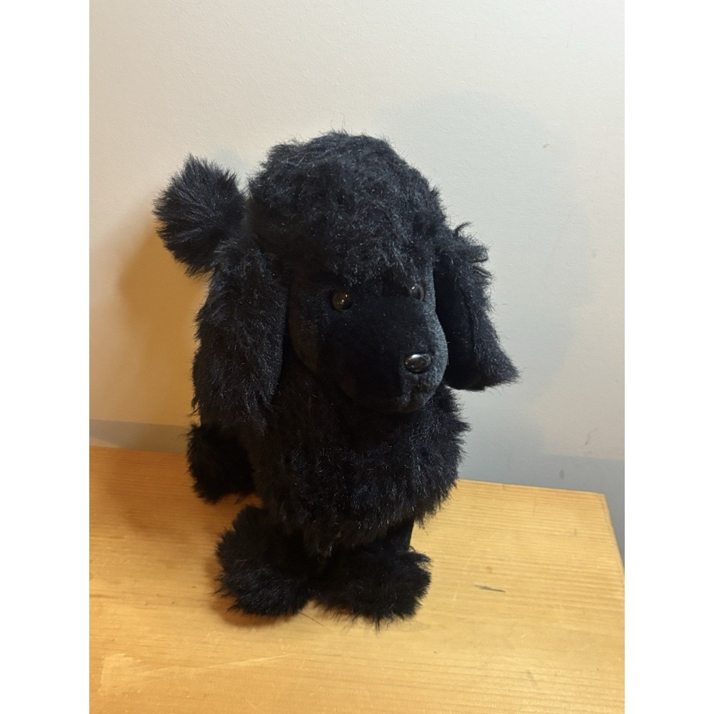 Vintage 1988 Geoffrey Inc.‎ French Poodle Plush Dog Black Stuffed Animal